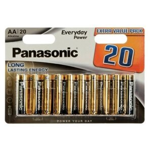 Батарейка Panasonic Everyday Power AA/LR6, в упаковке: 20 шт.