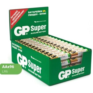 Батарейки GP Super уп. AA/LR6/15A алкалин. 96шт/уп, 4шт/бл