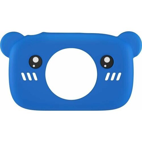Чехол GSMIN Bear Case для детской цифровой камеры GSMIN Fun Camera (Синий)