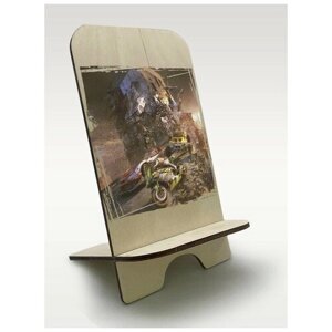 Подставка, держатель для телефона из дерева c рисунком, принтом УФ Игры Motorstorm Апокалипсис ( PS, Xbox, PC, Switch) - 2099
