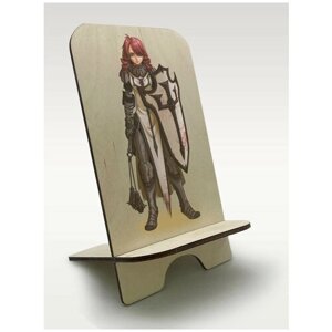 Подставка для телефона c рисунком УФ игры Diablo III Eternal Collection (Дьябло, темное фэнтази, варвар) - 377