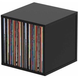 Подставка, система хранения виниловых пластинок 110 шт, цвет чёрный Glorious Record Box Black 110