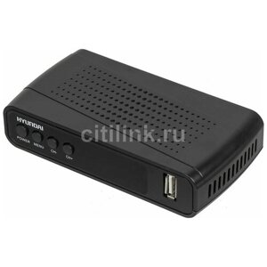 Ресивер DVB-T2 hyundai H-DVB520, черный