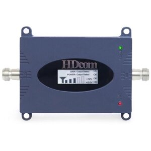 Усилитель сигнала сотового 4G на площади до 300м2 - блок репитера HDcom 65D-1800 - усилитель сигналов GSM / как усилить сигнал подарочная упаковка