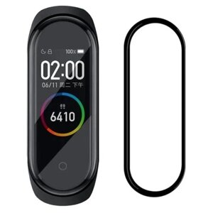 Защитная пленка Sellerweb керамическая, на экран смарт-часов Xiaomi Mi Band 6, черный