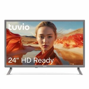 24 Телевизор Tuvio Tuvio HD-ready DLED, TD24HNGEV1, темно-серый