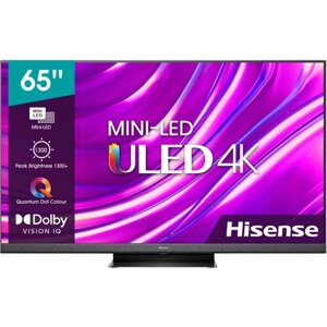 65" Телевизор hisense 65U8hq 2022 LED, quantum dot, HDR, QLED, ULED, OLED, mini-LED, темно-серый