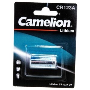 Батарейки Camelion CR123 Lithium CR123A-BP1 BL1 (1шт)
