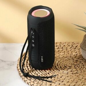 Беспроводная Bluetooth с FM-радио колонка портативная, переносная акустическая система для телефона, черная