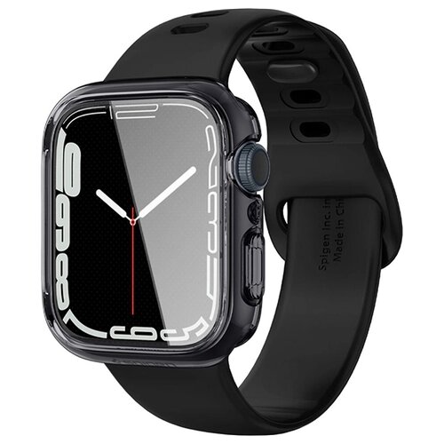 Чехол для экрана Spigen Ultra Hybrid для Apple Watch 7 41 мм ACS04189 серый