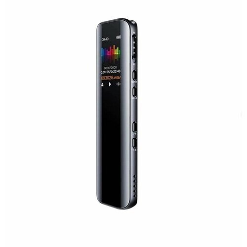 Диктофон SLIM DS-01 с дисплеем 16GB/ мини диктофон/ ультратонкий диктофон/ запись звука/ запись разговора