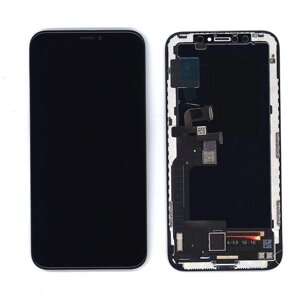Дисплей (экран, модуль) для телефона Apple iPhone X, 10 (OLED HH) с тачскрином в сборе, 5.8 дюймов, черный