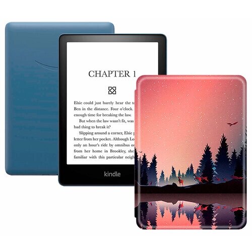 Электронная книга Amazon Kindle PaperWhite 2021 16Gb Ad-Supported Denim с обложкой ReaderONE PaperWhite 2021 Forest
