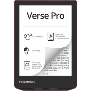 Электронная книга PocketBook 634 Verse Pro (PB634-3-WW), красный