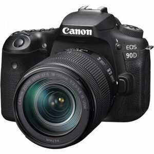Фотоаппарат Canon EOS 90D Kit EF-S 18-135mm f/3.5-5.6 IS USM, черный