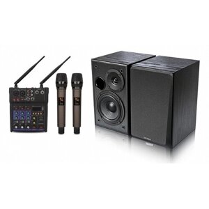 Караоке система с микшером, микрофонами и акустикой SkyDisco UM-200+R1100