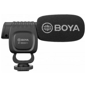 Микрофон Boya BY-BM3011, компакт, направл, конд, 30Гц-20КГц, 75дБ, 100Ом