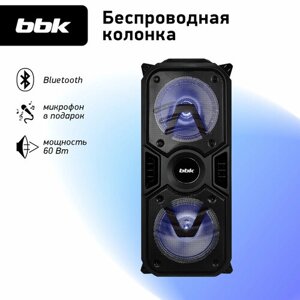 Музыкальная система BBK BTA601 черный / беспроводная / функция караоке / микрофон в комплекте