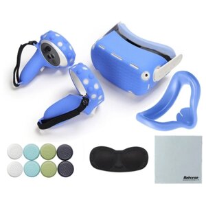 Набор аксессуаров для Oculus Quest2 VR ( силиконовый чехол, накладки)