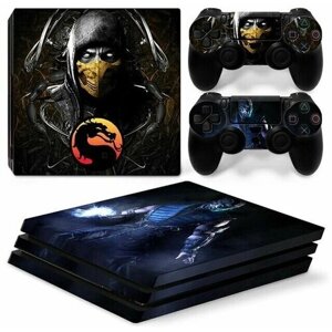 Наклейка виниловая защитная на игровую консоль Sony PlayStation 4 Pro SabZiro Scorpion