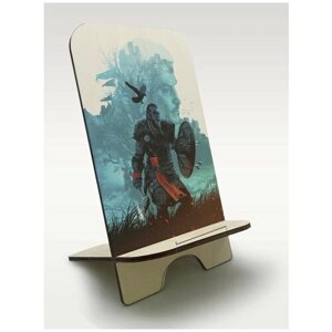 Подставка для телефона c рисунком УФ игры Assassin's Creed Вальгала (кредо ассасинаC) - 308