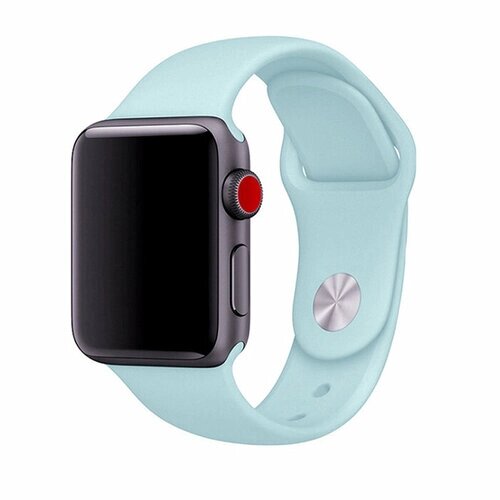 Ремешок силиконовый Sport Band для Apple Watch 38/40/41 mm. Светло-мятный