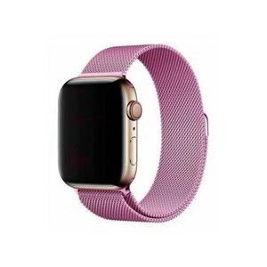 Ремешок Watch Series 42/44мм Milanese магнитный, ярко-розовый