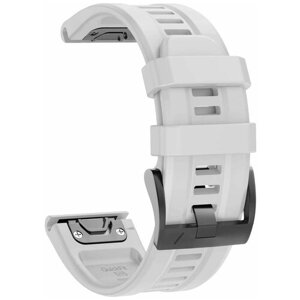Силиконовый ремешок на часы Garmin Fenix 7, 6, 5 / Epix / Instinct / Garmin Forerunner 945, 935, 745, быстросъемный QuickFit 22 мм с гравировкой