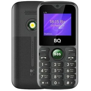 Сотовый телефон BQ M-1853 Life, 1.77", 2 sim, 32Мб, microSD, 600 мАч, фонарик, черно-зеленый
