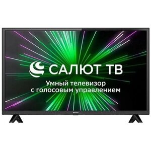 Телевизор BQ 32S06B, 32", 1366x768, DVB-T2/C, HDMI 2, USB 3, smart TV, черный