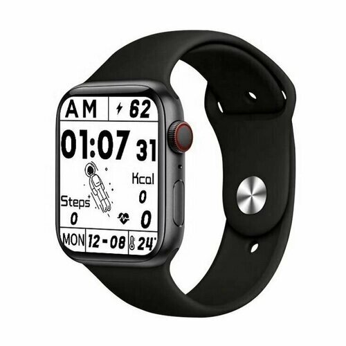 Умные часы Smart Watch MC57, Смарт-часы для спорта, С шагомером, С подсчётом калорий, С функцией звонков через смартфон, Чёрный