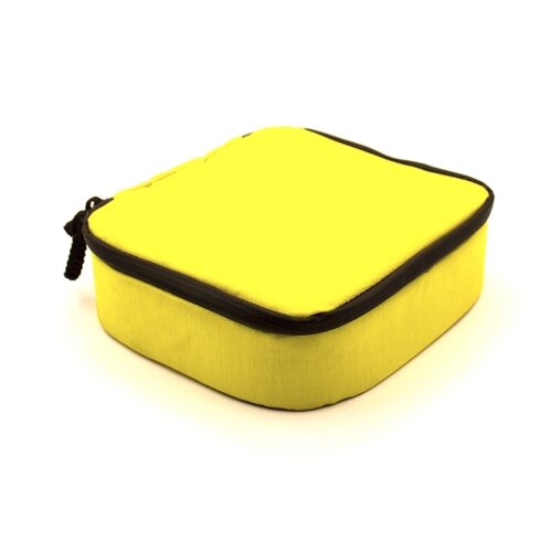 Универсальная мягкая сумка-кейс для экшен камер GoPro, DJI, Insta360 и аксессуаров, жёлтая (22x20x7 см)