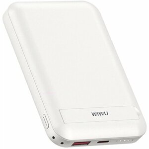 Внешний аккумулятор WiWU Snap Cube Magnetic Wireless Charger Power Bank 10000mAh White