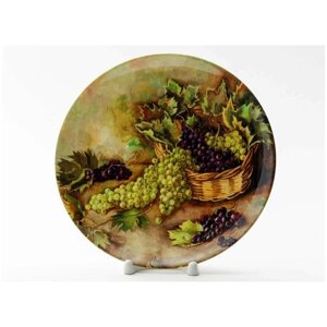 Декоративная тарелка Серебрякова Зинаида Натюрморт с виноградом