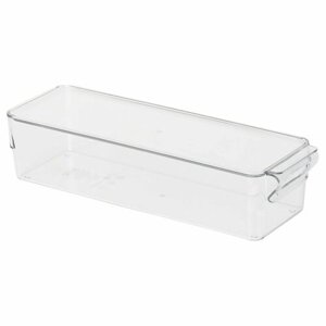 IKEA KLIPPKAKTUS Ящик для хранения в холодильнике, прозрачный, 32x10x8 см.