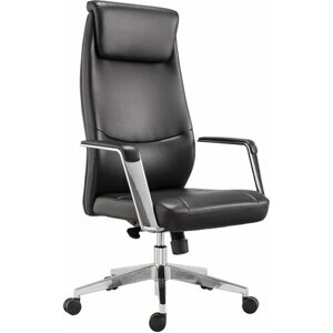 Кресло офисное BRABIX PREMIUM Jazz EX-757 , синхромеханизм, алюминий, экокожа, черное, 532489 В заказе: 1 шт.