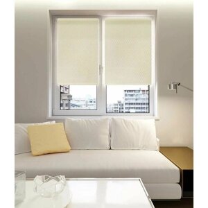 Рулонная штора на окно Ваниль 50х160 см. Рулонные жалюзи для комнаты, спальни, кухни, детской, гостинной