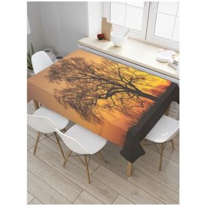Скатерть прямоугольная JoyArty на кухонный стол "К дереву за мыслями" из оксфорда, 120x145 см