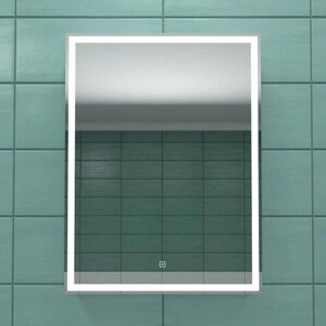 Зеркало-шкаф Art&Max Techno 55 R с подсветкой, белое AM-Tec-550-800-1D-R-DS-F