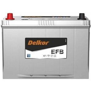 Аккумулятор Delkor EFB 145D31R 90 Ач 820А прям. пол.