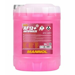 Антифриз/Antifreeze AF12 +40 C Longlife MANNOL (10л) (красный) 4012