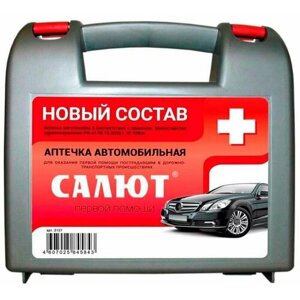 Аптечка для оказания первой помощи пострадавшим в дорожно-транспортных происшествиях (автомобильная) Салют"1080н)