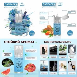 Aroma oil / Аромамасло для заправки ароматизаторов авто и дома "Flappy - Лакост"