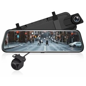 Автомобильный видеорегистратор / Зеркало заднего вида с видеорегистратором /10-дюймовый экран /Камера заднего вида/ Отличное качество