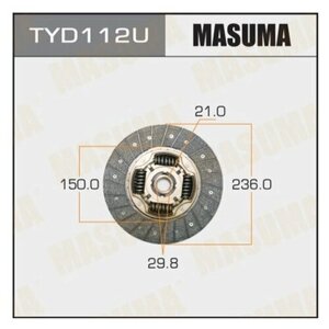 Диск Сцепления Toyota Caldina Masuma Tyd112u Masuma арт. TYD112U