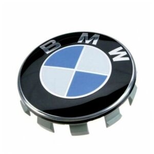 Колпачки заглушки на литые диски для BMW (БМВ)G SERIA цвет бело-голубой