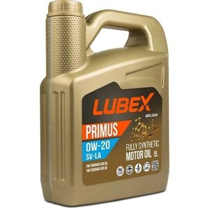 L034-1620-0405 LUBEX синтетическое моторное масло primus SV-LA 0W-20 (5л)