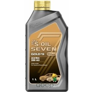 Масло 5W40 S-Oil ACEA A3/B4 & API SN синтетическое 1L / арт. E108221 / бренд S-Oil