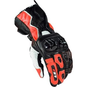 Мотоперчатки SWIFT racing gloves LS2 (черно-бело-красный, S)