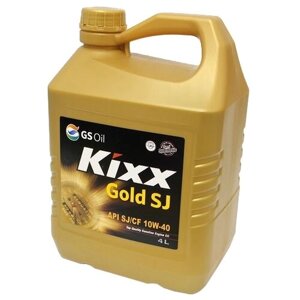 Полусинтетическое моторное масло Kixx Gold SJ 10W-40, 4 л, 1 шт.